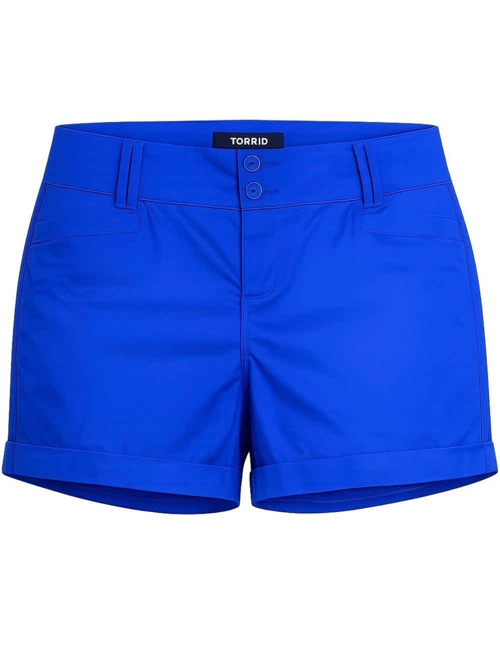 NWT Torrid Electric Blue Sateen Short Size 12